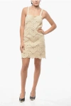 By Malene Birger Crochet Cotton Blend Slip Dress In Neutral