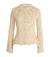 By Malene Birger Gwenevere Butterfly Crochet Shirt In Grey