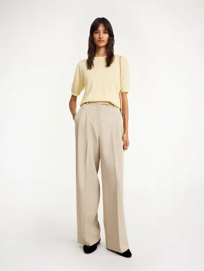 By Malene Birger Cymbaria High-waist Trousers In Beige Melange