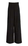 By Malene Birger Cymbaria Wide-leg Twill Trousers In Black
