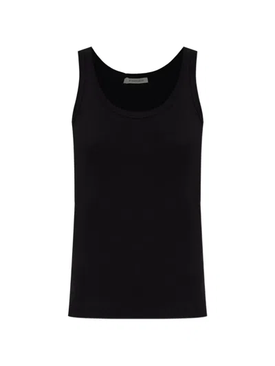 By Malene Birger Dali Logo-embroidered Tank Top In Black