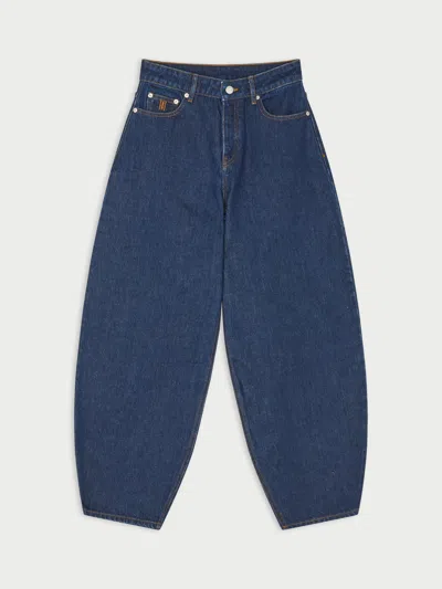 By Malene Birger Dallas Organic Cotton Jeans In Dark Blue Rinsed