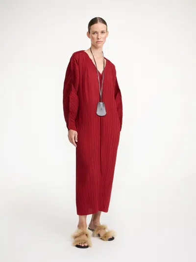open lace back dress By Malene Birger  By Malene Birger Cicine Midi Dress in Barcelona or Shop  Online Mujer 732-001447 01