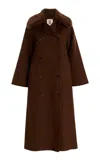 By Malene Birger Darcy Wool Coat In Brown
