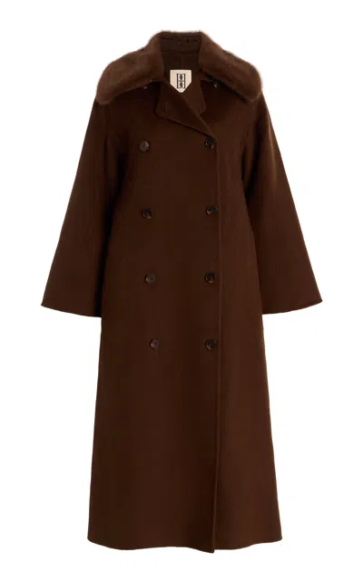 By Malene Birger Darcy Wool Coat In Brown