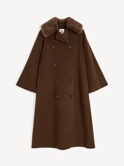 By Malene Birger Darcy Wool Coat In Brown