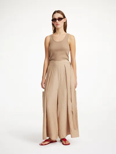 By Malene Birger Darlane Wide-leg Trousers In Nomad