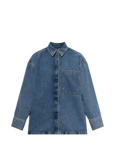 By Malene Birger Dea Organic Cotton Denim Shirt In Blue