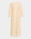 By Malene Birger Tallula Frayed Crocheted Cotton-blend Hooded Cardigan In Soft White