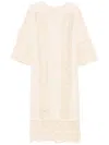 Shop By Malene Birger Delane Midi Dress In Neutrals