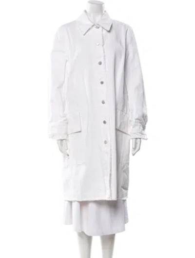 Pre-owned By Malene Birger Denim Jacket In White