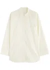 By Malene Birger Derris Cotton-poplin Shirt In White