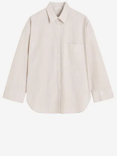 By Malene Birger Derris Cotton Shirt In Brown