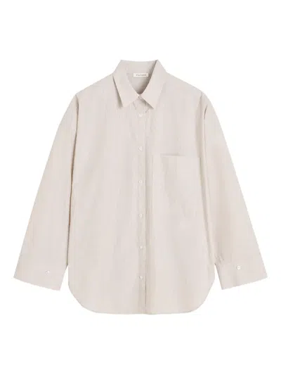 By Malene Birger Derris Long-sleeve Shirt In Neutral