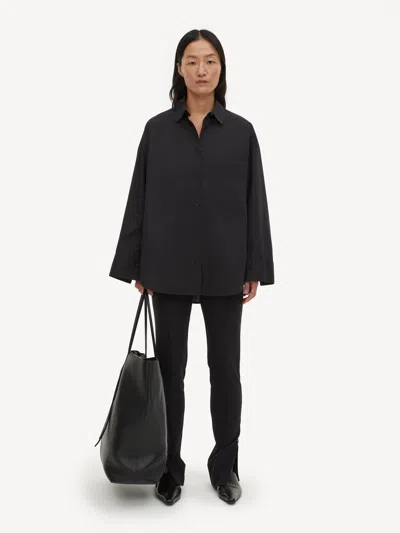 By Malene Birger Derris Organic Cotton Shirt In Black