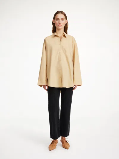 By Malene Birger Derris Organic Cotton Shirt In Dark Sand