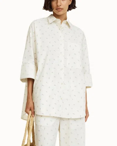 By Malene Birger Derris Organic Cotton Shirt In Mini Flower Print