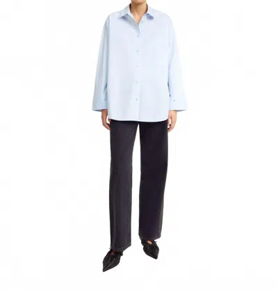 By Malene Birger Derris Organic Cotton Shirt In Periwinkle Blue