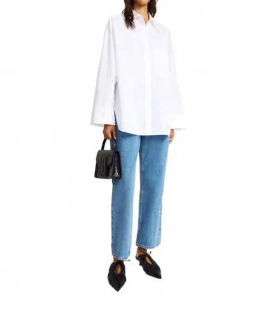 By Malene Birger Derris Organic Cotton Shirt In Pure White