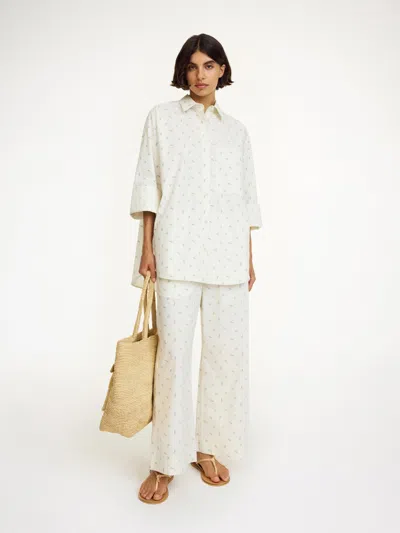 By Malene Birger Derris Organic Cotton Shirt In Mini Flower Print