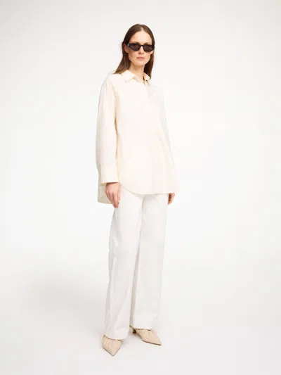 By Malene Birger Derris Organic Cotton Shirt In Whisper White