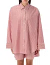 By Malene Birger Derris Organic-cotton Top In Red White Stripes
