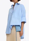 By Malene Birger Derris Striped Shirt In Organic Cotton In Blue