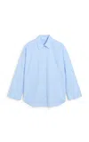 By Malene Birger Derris Oversized Organic Cotton Shirt In Stripe