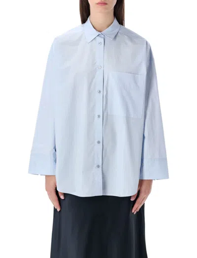 By Malene Birger Derris Oversized Shirt In Blue