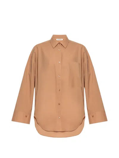 By Malene Birger Derris Shirt In Brown