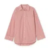 By Malene Birger Derris Organic-cotton Top In Red White Stripes