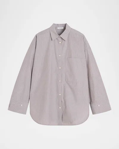 BY MALENE BIRGER DERRIS STRIPED ORGANIC COTTON SHIRT