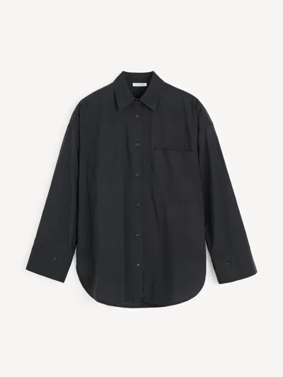 By Malene Birger Derris Voile Organic Cotton Shirt In Black