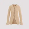 By Malene Birger Knitted Cardigan Front Tie In Warm Sand
