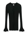 By Malene Birger Devora Ribbed-knit Cardigan In Black