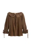 By Malene Birger Dicte Suede Top