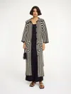 By Malene Birger Dina Crocheted Organic Cotton Cardigan In Crochet Black & White