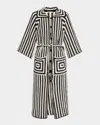 By Malene Birger Dina Crocheted Organic Cotton Cardigan In Crochet Black  White