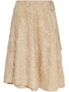 By Malene Birger Biancos Seersucker Maxi Skirt In Neutrals