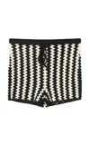 By Malene Birger Dor Organic Cotton Shorts In Black,white