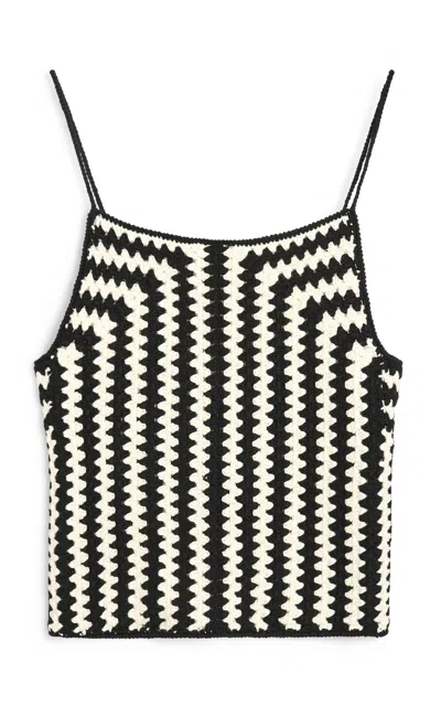 BY MALENE BIRGER DORIA CROCHETED ORGANIC COTTON TANK TOP