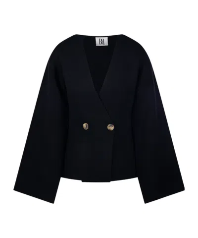 By Malene Birger Tinley Wool-blend Cardigan In Black