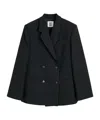 By Malene Birger Ramona Oversized Double-breasted Blazer In Black