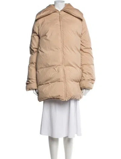 Pre-owned By Malene Birger Down Coat In Neutrals