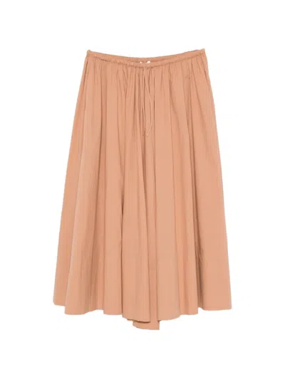 By Malene Birger Drawstring-waist Maxi Skirt In Pink