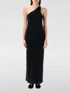 By Malene Birger One Shoulder Maxi Fitted Dress In Black
