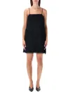 By Malene Birger Black Fringe Ledo Mini Dress In Black