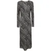 By Malene Birger Long-sleeved Dress In Multicolor