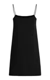 By Malene Birger Edello Tencel-wool Mini Dress In Black