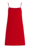 By Malene Birger Edello Tencel-wool Mini Dress In Red